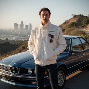 1980s Daryl Howard L.A. Euro BMW Car Culture Competition Racing Windbreaker